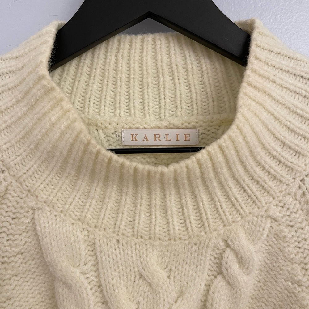 Karlie cable mock sweater - Picture 2 of 3